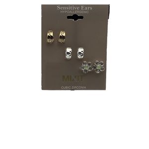 3 Pairs of Hypoallergenic Earrings